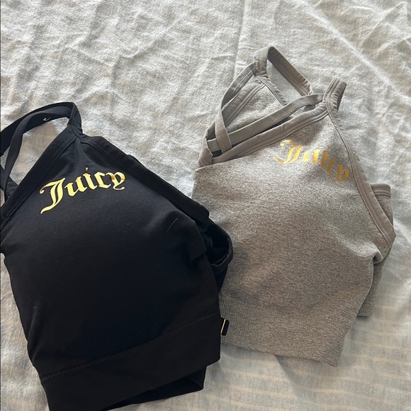 NWOT JUICY COUTURE Black and Gray Bralette Set - Picture 9 of 9
